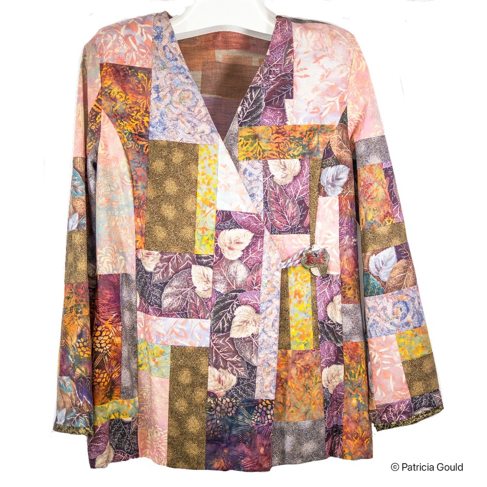New - Puzzled Batik jacket - One of a Kind - Size M